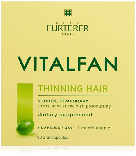 Rene Furterer Vitalfan Dietary Supplement Sudden, Temporary Thinning Hair, 30 count