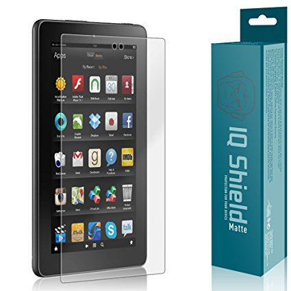 Fire HD 8 Screen Protector, IQ Shield Matte Full Coverage Anti-Glare Screen Protector for Fire HD 8 (2016,6th Gen) Bubble-Free Film