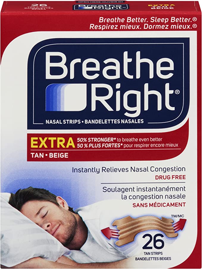 Breathe Right Extra Tan 26ct