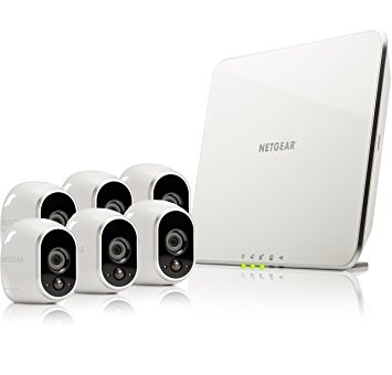 Netgear Arlo Security System - 6 Wire-Free Hd Night Vision - Brown Box Surveillance Camera, White (VMS3630B-100NAS)
