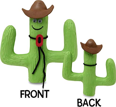 HappyBalls Cowboy Cactus Car Antenna Topper / Mirror Dangler / Desktop Spring Stand