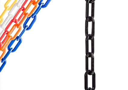 US Weight Chainboss Black Plastic Safety Chain with Sun Shield UV Resistant Technology - 50 ft