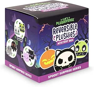 Teeturtle 3" Reversible Halloween Mystery Box Plushie - Spooky Surprise Series - Soft Cute Stuffed Animal Blind Box