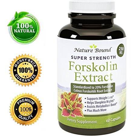 Pure And Natural Forskolin For Weight Loss - Coleus Forskohlii Root Weight Loss Pills For Men & Women - Boost Energy   Testosterone - Best Forskolin Extract To Burn Belly Fat By Nature Bound