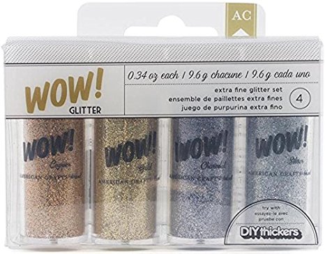 American Crafts 4-Pack WOW Extra Fine Glitter, Everyday 1
