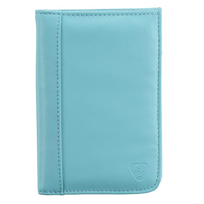 Lewis N. Clark Women's Shetravels Rfid-Blocking Passport Wallet, Aqua