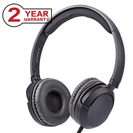 Avantree Lightweight On Ear Headphones for Laptop, Superb Sound, Noise Isolating, Foldable Headset with Microphone for PC, Tablet