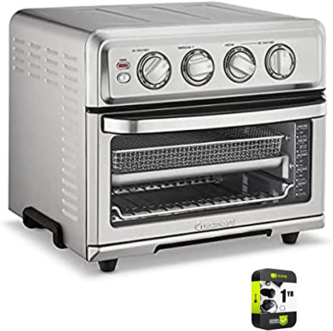 Cuisinart TOA-70 AirFryer Toaster Oven with Grill Stainless Steel Bundle with 1 YR CPS Enhanced Protection Pack