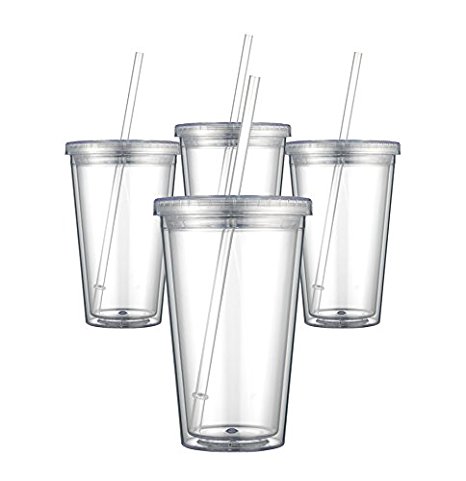 Maars Classic Insulated Tumblers 16 oz. | Double Wall Acrylic | 24 pack