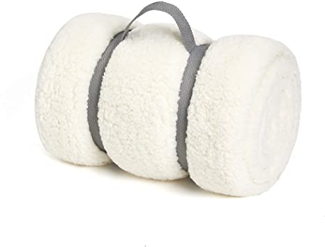 GONAAP Cozy Warm Fluffy Teddy Sherpa Throw Blanket for Coach Sofa Cream