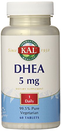 KAL DHEA-5 Tablets, 5mg, 60 Count