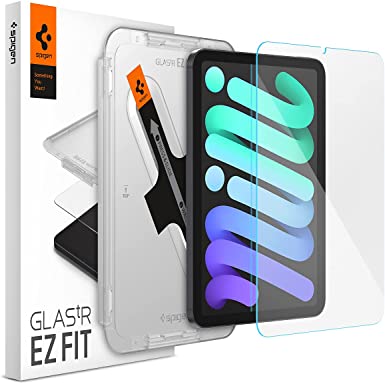 Spigen Tempered Glass Screen Protector [Glas.tR EZ Fit] Designed for iPad Mini 6 8.3 inch (6th Generation, 2021) [9H Hardness/Case-Friendly]