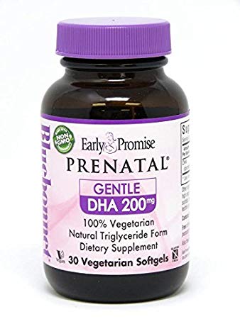 Bluebonnet Early Promise Prenatal Gentle DHA 200 mg Vegetable Capsules, 30 Count