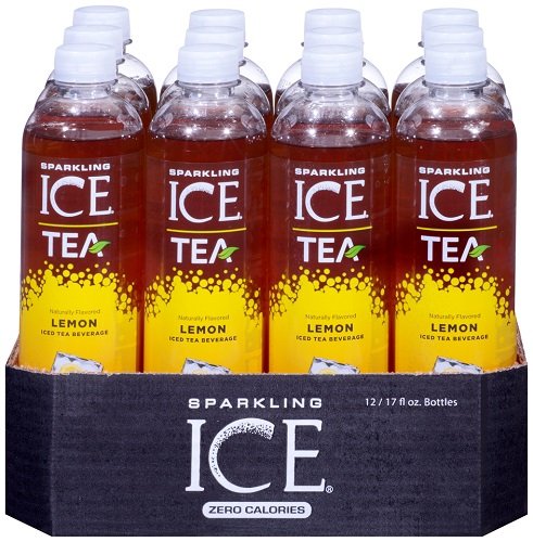Sparkling Ice Tea Lemon Tea, 17  Ounce Bottles 12 Count