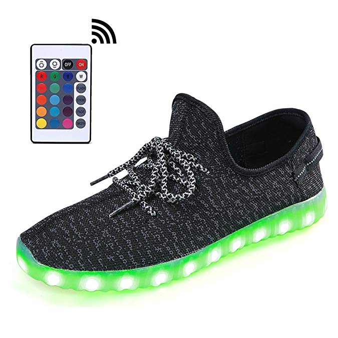 LeoVera Remote Light Up Shoes USB Charging LED Shoes Flashing Sneakers