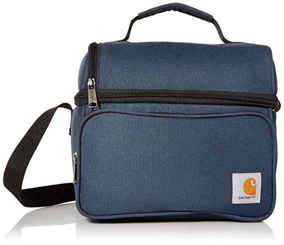 Carhartt Deluxe Dual Compartment Insulated Lunch Cooler Bag, Navy