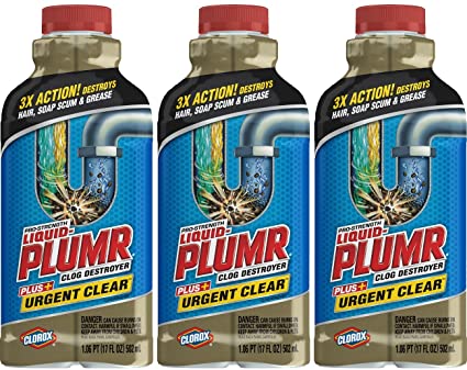 Liquid-Plumr Urgent Clear, Our Fastest Clog Remover, 17 Ounces