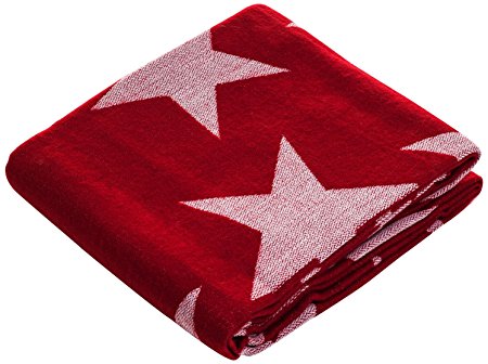 Lavish Home Throw Blanket, Jacquard, Stars