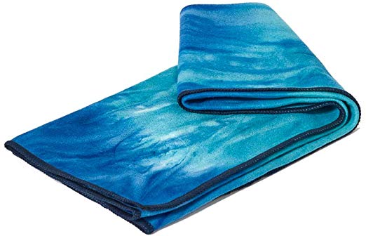 Manduka eQua Hand Towel, Travel Size, Absorbent, Quick Drying, Non-Slip for Yoga, Gym, Pilates, Outdoor Fitness