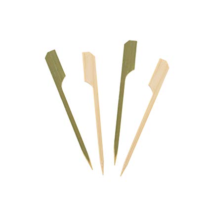 Royal 9 cm Bamboo Paddle Pick Package of 100