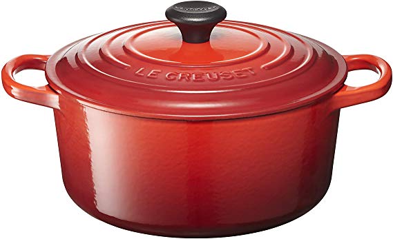 Le Creuset Signature Enameled Cast-Iron 3.5 Quart Round French (Dutch) Oven, Cherry