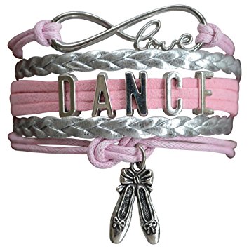 Dance Bracelet- Girls Dance Jewelry - Pink Ballet Shoe Dance Bracelet- Perfect Gift For Dance Recitals