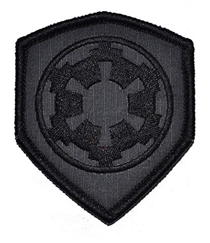 Galactic Empire Imperial Seal 3x2.5 Shield Morale Patch - Multiple Colors (Imperial Grey)