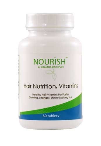 NOURISH Hair Nutrition Vitamins - Grow Longer Stronger Hair, Improve Thickness, Permanent Results For All Hair Types - 60 Tablets - 30 Day Supply