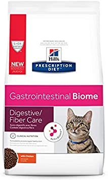 Hill's Prescription Diet Gastrointestinal Biome Digestive/Fiber Care with Chicken Dry Cat Food 8.5, lb bag