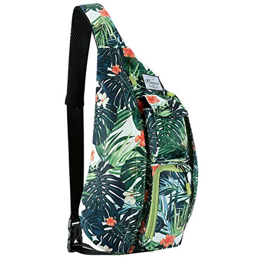 Kamo Sling Backpack - Rope Bag Crossbody Backpack Travel Multipurpose Daypacks for Men Women Lady Girl Teens