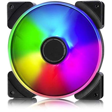 Fractal Design Prisma AL-14 – 140mm Silent Computer Fan - Six addressable RGB LEDs - ARGB - Optimized for Silent Computing and High Airflow - LLS Bearings - TripWire Technology - RGB (3-Pack)