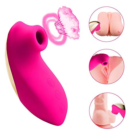 Clitoral Sucking Vibrator with 10 Suction & Kissing Vibration Modes for Women Clit Orgasm,Nipples Vibrator Couple Lip Kissing Sucker Solo Oral Sex Adult Sex Toys Quiet Waterproof Portable Rechargeable