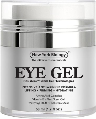 Eye Cream from New York Biology - Intensive Anti Aging Formula for Dark Circles, Puffiness and Fine Lines - The Best Eye Wrinkle Cream Helps Get Rid of Wrinkles Under and Around Eyes - 1.7 fl oz