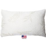 Coop Home Goods Shredded Memory Foam Pillow with Bamboo Cover Queen