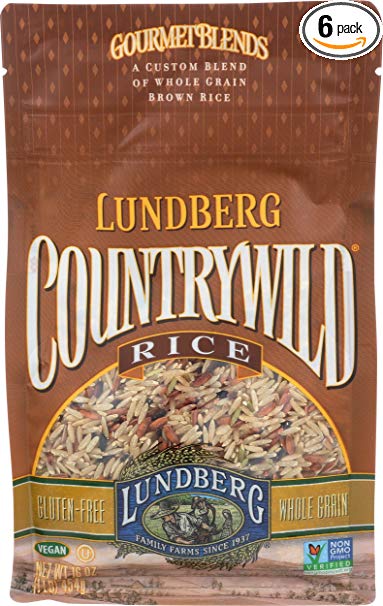 Lundberg Family Farms Country Wild Rice, 16 Ounce (Pack of 6)