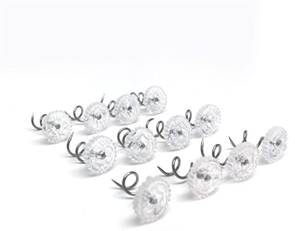 Fresh Ideas Bedskirt Pins – Push Pins Holds Bedskirt Firmly in Place Without Damage, Set of 12