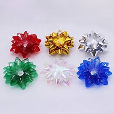 Pack of 6 Light up Gift Wrap Bows - Batteries Included
