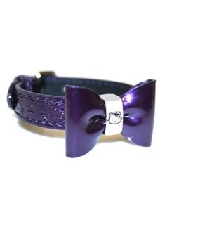 Loungefly Hello Kitty Embossed Purple Bow Bracelet Women