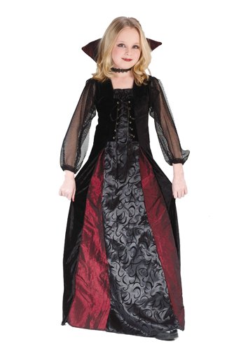 Girls Gothic Maiden Vamp Costume Size Medium 8-10 by Fun World