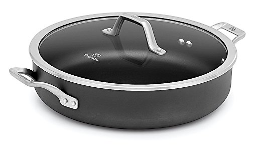 Calphalon 1948285 Signature Hard Anodized Nonstick Covered Sautee, 5 quart, Black