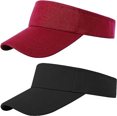 Cooraby Sports Sun Visor Hats Adjustable Sun Visor Caps for Women and Men