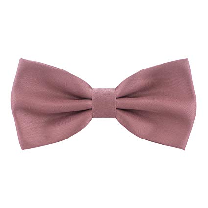 Satin Classic Pre-Tied Bow Tie Formal Solid Tuxedo for Adults & Children, by Bow Tie House