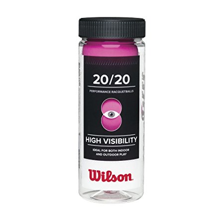 Wilson 20/20 Racquetball (3 Ball Can), Pink