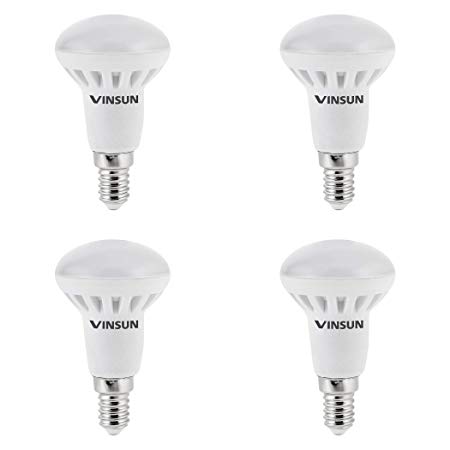 VINSUN® E14 R50 LED bulb 5W, 40W light bulb, warm white 2700K, 400lm, E14 R50 reflector, pack of 4