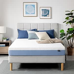 ZINUS 8 Inch Cooling Essential Memory Foam Mattress [New Version], Queen, Fiberglass Free, Medium Feel, Cooling Airflow Memory Foam, Certified Safe Foams & Fabric, Mattress in A Box