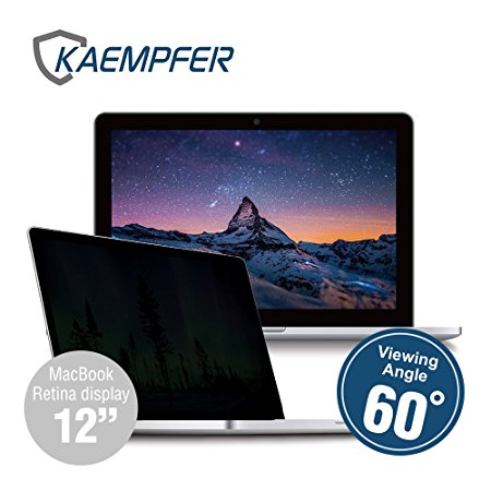 KAEMPFER Anti-Blue Light Privacy Screen Protector Filter for Apple MacBook 12" with Retina Display