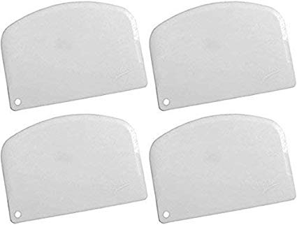 Ateco 1303 Bowl Scraper Set, 4-Pieces (Set of 4 bowl scrapers)