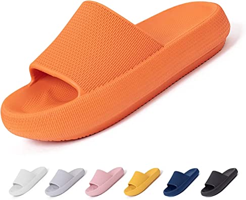 Somic Cloud Slippers for Women and Men Super Comfy Pillow Slippers Cushion Thick Sole Sandals Non-Slip Bathroom Sandals Indoor and Outdoor Foam Slides