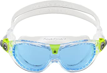 Aquasphere SEAL Kids (Ages 3 ) Swim Goggles, Made in ITALY - Wide Vision, Comfort, E-Z Adjust, Anti Scratch & Fog, Leak Free