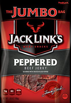 Jack Links Beef Jerky, Peppered, 5.85 Ounce